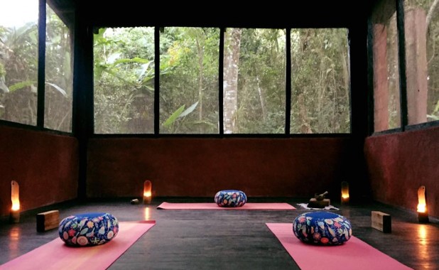 Espacio de Yoga entre colibríes - Yacutinga Lodge